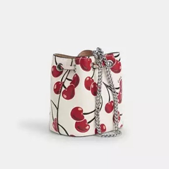 COACH Cherry Drawstring Wristlet - NWT - Picture 2 of 6